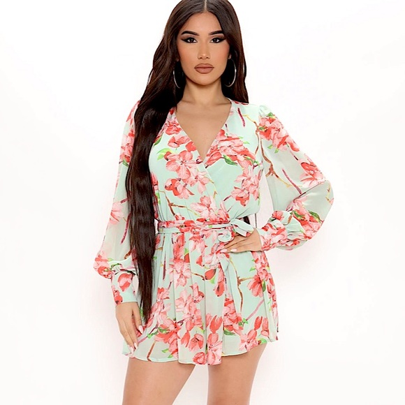 Fashion Nova Pants - Floral Romper